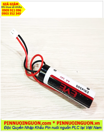 EVE ER14505 (Zắc PH2.54-2P), Pin nuôi nguồn PLC EVE ER14505 lithium 3.6v AA 2600mAh chính hãng
